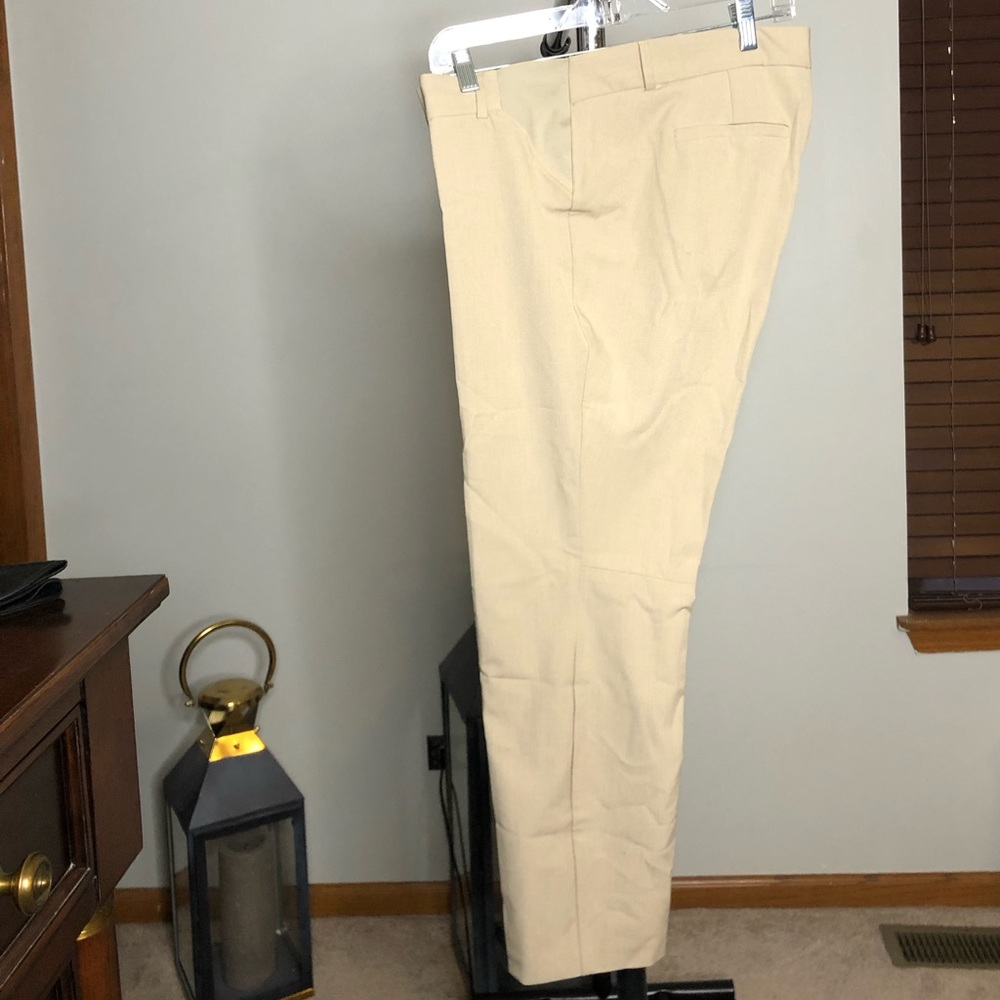 🔥HP🔥Motherhood Maternity Tan/Beige Business Casual/Dress Cropped Pants Size:XL